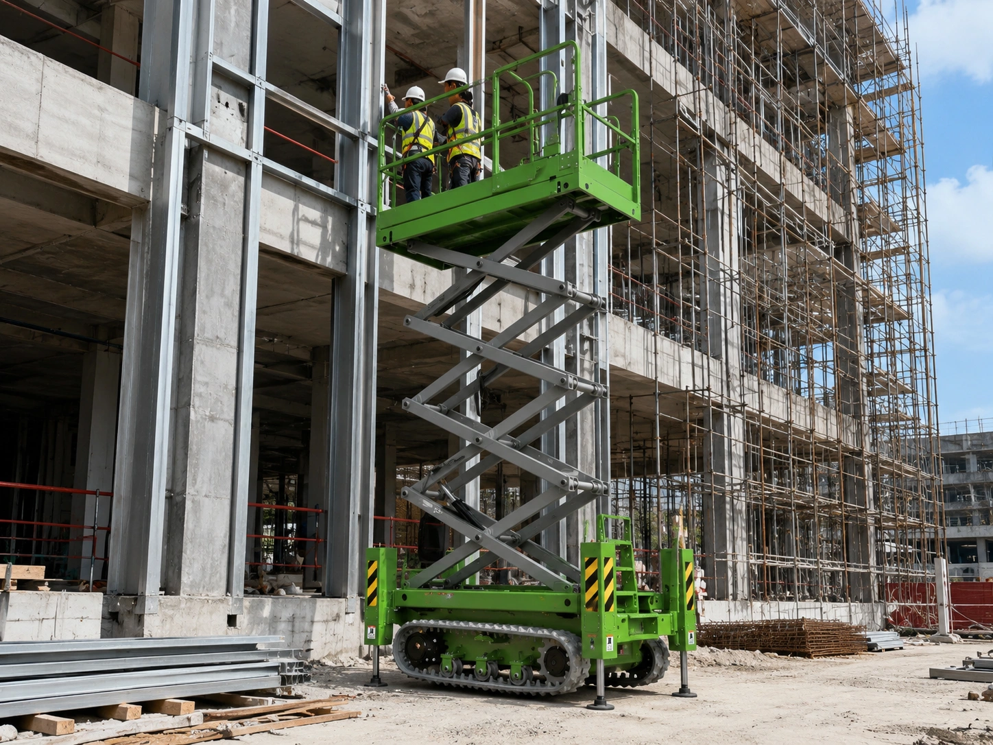 Construction Sites crawler lift application