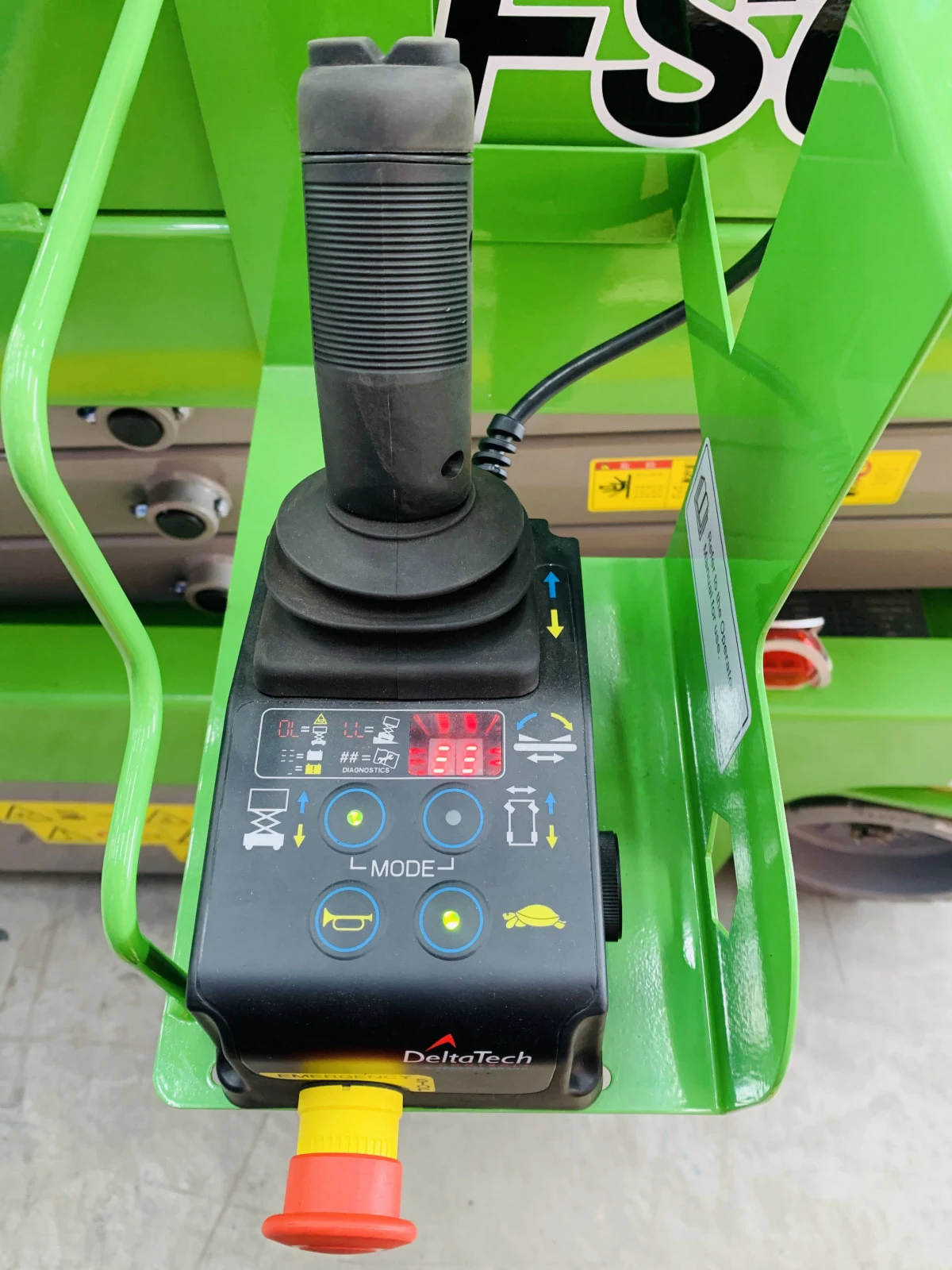 Platform operation joystick detail